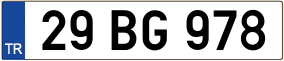 Trailer License Plate